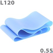 Эспандер ТПЕ лента для аэробики 120 см х 15 см х 0,55 мм. (синий) MTPR/L-120-55