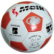 Мяч футбольный "Meik-3009" 3-слоя PVC 1.6, 300 гр, машинная сшивка R18024