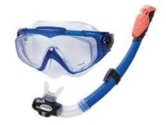 Комплект для плавания (маска+трубка) "Silicone Aqua Pro" Intex 55962  (14+)
