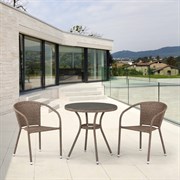 Комплект плетеной мебели T282ANTY137C-W56 Light brown