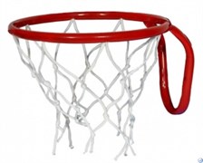 Кольцо баскетбольное с сеткой №5. D кольца - 380мм.