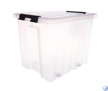 Ящик пластиковый с крышкой "RoxBox" 50 л, прозрачный 390x400x500 см