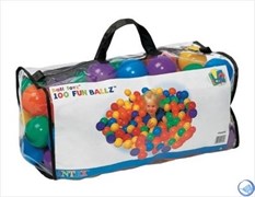 Набор шариков-мячиков для игровых центров (8см) Intex Fun Ballz Intex 49600 (100шт)