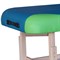 Массажный стационарный стол DFC NIRVANA, SUPERIOR2, дерев. ножки, 2 секции, цвет бирюз.с зелен. TS200 - фото 107688