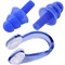 Комплект для плавания беруши и зажим для носа (синие) C33423-1 - фото 113996