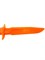 Нож односторонний твердый МАКЕТ оранжевый - фото 115077