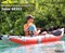Надувная лодка / байдарка Excursion Pro K1 Intex 68303 + насос и весла (305х91 см)