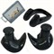 Комплект для плавания беруши и зажим для носа (черные) C33425-2 - фото 118045