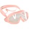 E33122-3 Очки полумаска для плавания юниорская (силикон) (розовые)