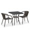Комплект плетеной мебели T282BNT/Y137C-W53 Brown 2Pcs - фото 136170