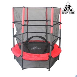 Батут DFC JUMP KIDS 55" красн/сер, сетка (137см),  55INCH-JD-RG - фото 107349