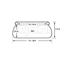 Надувной круглый бассейн Easy Set ,  Счастливый краб,  Intex 26100 (183х51) - фото 112820