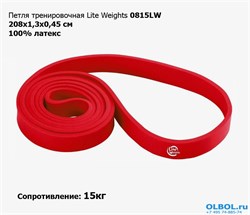 Петля тренировочная многофункциональная Lite Weights 0815LW (15кг, красная) - фото 118888