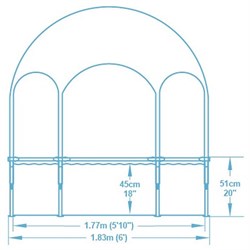 Bestway 5618T Бассейн каркасный 183х51см с навесом - фото 122453