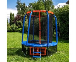 Батут DFC JUMP BASKET 6ft внутр.сетка, лестница (183cм) 6FT-JBSK-B - фото 122531