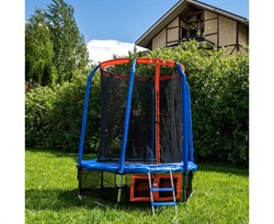 Батут DFC JUMP BASKET 6ft внутр.сетка, лестница (183cм) 6FT-JBSK-B - фото 122532