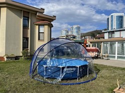 Круглый павильон Pool tent  размер d 360 см / размер бассейна до 2,4 метров - фото 125730