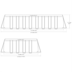 Intex 26378 / Прямоугольный каркасный бассейн / 975x488x132 / Ultra XTR Rectangular Frame (полный комплект+хлоргенератор) - фото 128643