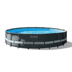 Intex 26334 / Каркасный бассейн Ultra XTR Frame Pool / 610х122 /+ песочный фильтр насос 7900 л/ч, лестница, тент, подстилка - фото 128661