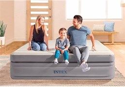 Надувная кровать Intex 64164  со встр.насосом 220В (152х203х51)