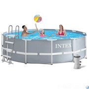 Каркасный бассейн Intex 26706 +фильтр-насос, лестница (305х100)