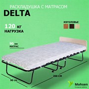 Раскладушка / складная кровать с матрасом DELTA 200x90см