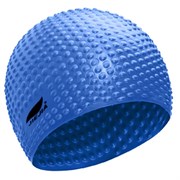 E38926 Шапочка для плавания силиконовая Bubble Cap (синяя)