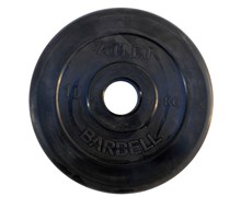 Диск обрезиненный BARBELL ATLET 15 кг / диаметр 51 мм