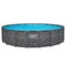 Bestway 561KE / Каркасный бассейн "APX 365" /610х132см/ + песочный фильтр-насос, лестница, тент, полисферы - фото 130016