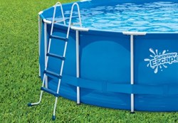 Каркасный бассейн SummerEscapes P20-1248-B+фильт насос, лестница, тент, подстилка, набор для чистки, скиммер (366х122) - фото 100722