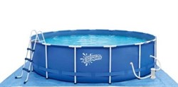Каркасный бассейн SummerEscapes P20-1248-B+фильт насос, лестница, тент, подстилка, набор для чистки, скиммер (366х122) - фото 100723