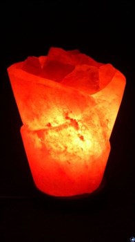 Соляной светильник Stya Gold Роза 3 кг с диммером - фото 100985