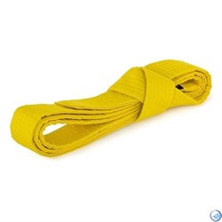 Пояс для кимоно 2,6м (желтый) - фото 102046