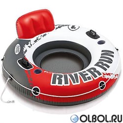 Надувной круг River Run с держателем 135см  Intex 56825 - фото 104495