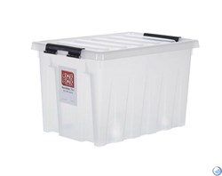 Ящик пластиковый с крышкой "RoxBox" 70 л, прозрачный 400x360x600 см - фото 104745