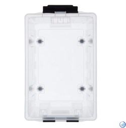 Ящик пластиковый с крышкой "RoxBox" 50 л, прозрачный 390x400x500 см - фото 104749
