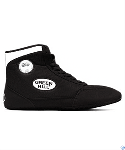 Обувь для борьбы Green Hill, черная/белая - фото 106168