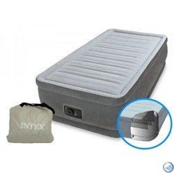 Надувная односпальная кровать Intex 64412  со встр. насосом 220В (99х191х46) - фото 106337