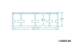 Круглый каркасный бассейн Bestway 56406 (305х76) - фото 106444