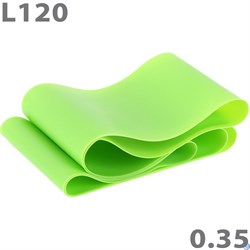 Эспандер ТПЕ лента для аэробики 120 см х 15 см х 0,35 мм. (зеленый) MTPR/L-120-35 - фото 107097