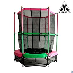 Батут DFC JUMP KIDS 55" зел/роз, сетка (137см), 55INCH-JD-GP - фото 107354