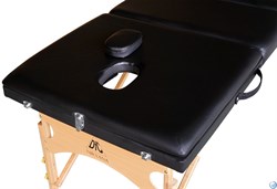 Массажный стол DFC NIRVANA, Relax Pro,  дерев. ножки, цвет черный (Black) TS3021_B1 - фото 107609