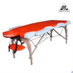Массажный стол DFC NIRVANA, Relax, дерев. ножки, цвет оранж.крем., TS2021D_OC - фото 108885