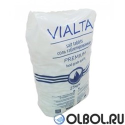 Соль таблетированная Виалта / VIALTA (PREMIUM QUALITY) 25кг 99.5-99.8% (Израиль) - фото 110462