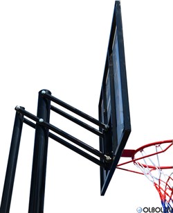 Баскетбольная мобильная стойка DFC STAND44PVC1 110x75cm ПВХ винт.регулировка - фото 110952