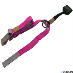 Эспандер для растяжки - йога лента Profi 3м (розовый) B34480 - фото 111407