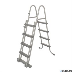 Каркасный бассейн на опорах Bestway 5611R + фильтр-насос, лестница, тент (610х366х122) - фото 112184