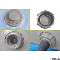 Каркасный бассейн на опорах Bestway 5611R + фильтр-насос, лестница, тент (610х366х122) - фото 112192