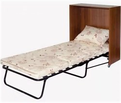 Раскладушка кровать-тумба Карина (190x80x35) орех - фото 113717