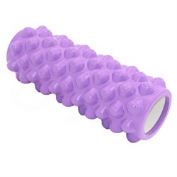 B33071 Ролик для йоги (фиолетовый) 33х14см ЭВА/АБС - фото 114516